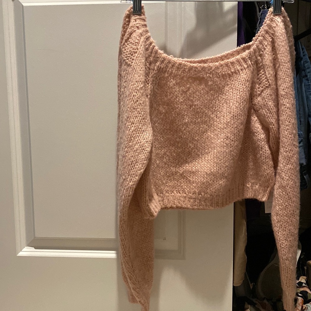 Mid drift sweater light pink NWT